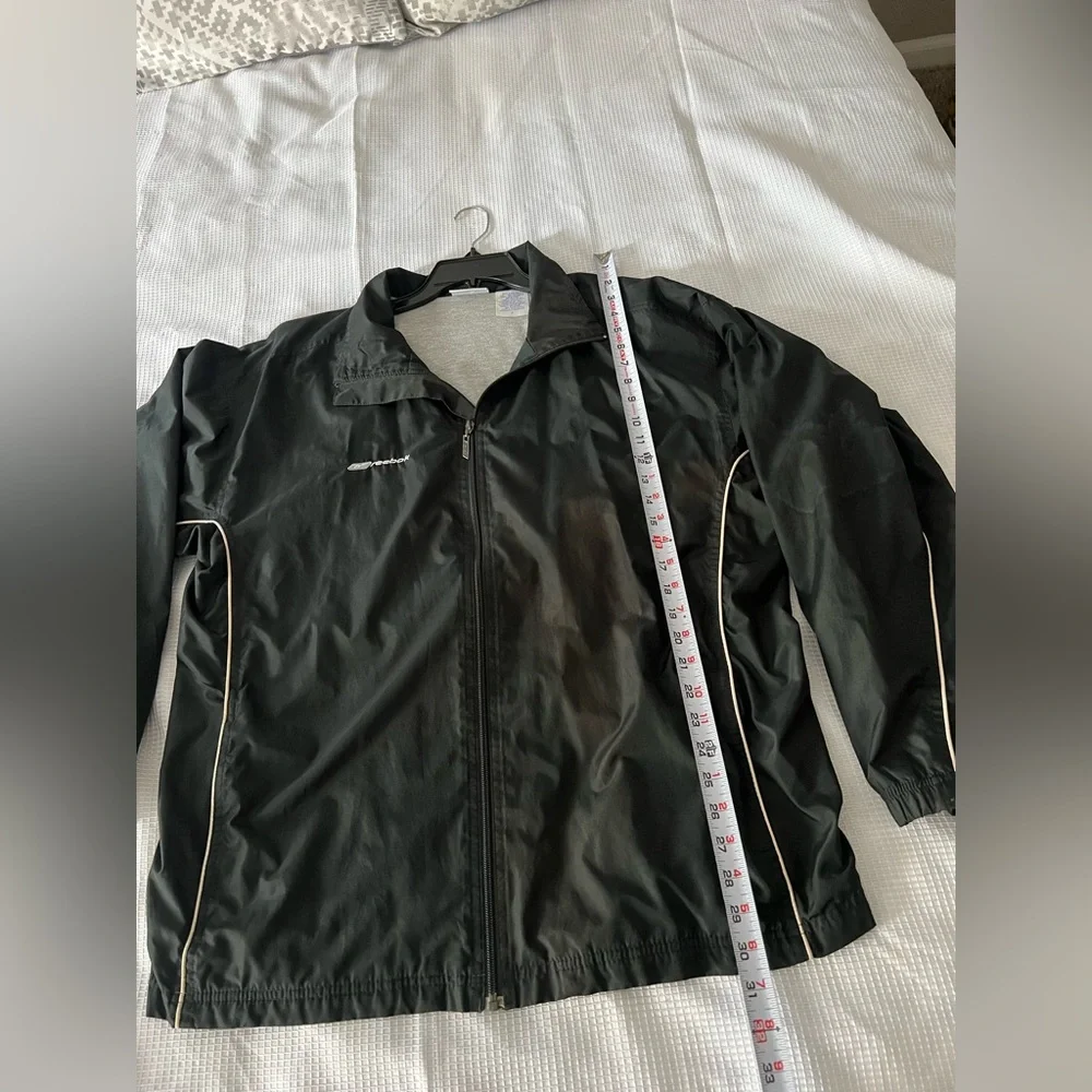 Reebok Men's Black Windbreaker Jacket